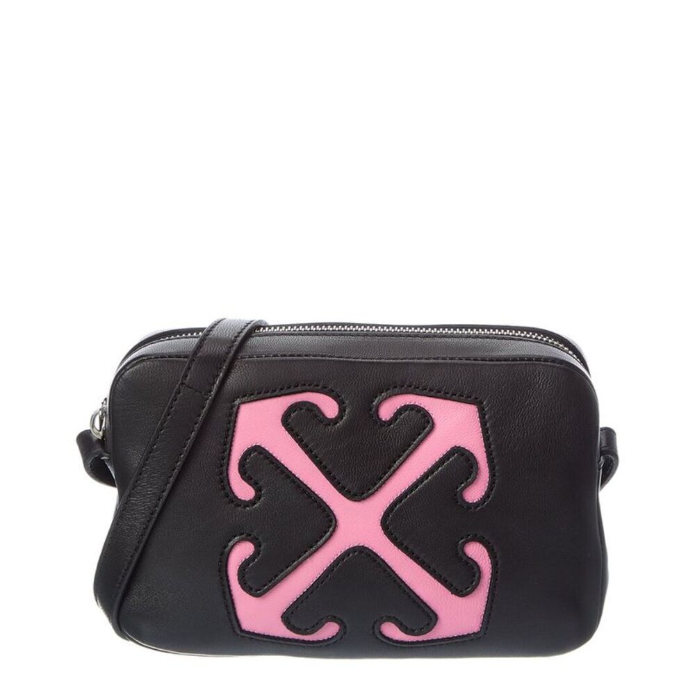 Off-White™ Metropolitan Leather Camera Bag, Black